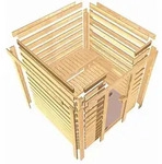 Karibu Sauna Innensauna Selena Fronteinstieg ohne Zubeh&ouml;r 195x145x187 cm ohne