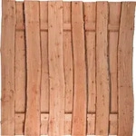 T&J J&Uuml;TLAND Sichtschutzzaun L&auml;rche 180 x 180 cm - Naturbelassen