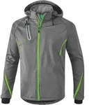 erima Softshell Jacke Funktion Herren 164 grau melange/green gecko - Grau - 164