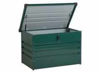 BELIANI Auflagenbox dunkelgrün Metall 100x62 cm Garten Terrasse