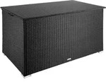 tectake&reg; Aluminium Auflagenbox - 145x82,5x79,5cm - Robustes Gestell - Gasdruckfedern