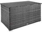 tectake&reg; Aluminium Auflagenbox 145x82,5x79,5cm - Gro&szlig;e Kissenbox mit Stauraum -