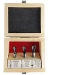 STIER T-Nutfr&auml;ser-Set 3-teilig M5 M6 und M8 Schrauben, 8 mm Schaft, f&uuml;r