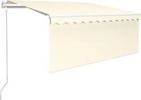 vidaXL Markise Automatisch Einziehbar mit Volant 3,5x2,5 m Creme