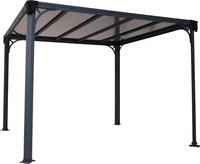 Palram - Canopia 703728, Palram - Canopia Aluminium Pavillon Milano 3000 Anthrazit