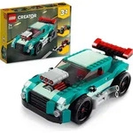 LEGO 31127 Creator 3-in-1 Stra&szlig;enflitzer: Rennwagen, Muscle Car und Hot Rod -...