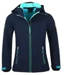 Trollkids 175-132 Kinder-Regenjacke in Dunkelblau &ndash; wasserdicht - Dunkelblau - 128