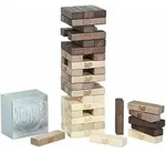 Jenga Game Rustic Series Brettspiel 6+ Yearbesch&auml;digt - Braun