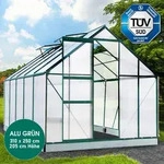 BRAST Gew&auml;chshaus Aluminium mit Fundament | 310x250x205cm | 6mm Hohlkammerplatten 