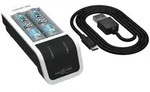 ANSMANN Akku Ladeger&auml;t inkl. 2x AA 2100mAh Akkus, USB-Eingang - Schwarz/Wei&szlig;