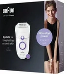 Braun Silk-&eacute;pil 5 505 Power, Violett, Wei&szlig;, 28 Pinzette, MicroGrip, 1,23 m,...