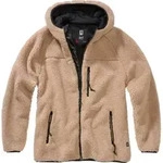 Brandit Damen Teddyfleece Outdoorjacke Kapuzen Gr&ouml;&szlig;e XL Farbe Kamel - Beige - XL
