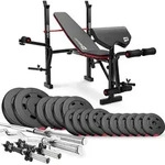 Hop-Sport zusammenklappbare Hantelbank HS-1055 - mit Curlpult, Butterfly und