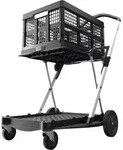 CLAX Trolley inkl. faltbarer Box, 2 tlg. - Schwarz