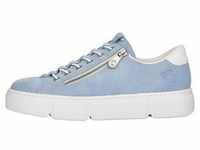 Rieker Damen Sneaker Schnürschuhe Plateau N5952, Größe:40 EU, Farbe:Blau