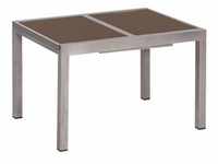 Merxx Gartentisch ausziehbar 120/180 x 90 cm - Aluminiumgestell Graphit