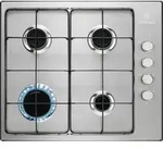 Electrolux KGS6404SX, Edelstahl, Integriert, 60 cm, Gaskochfeld, Edelstahl, 4 Zone(n)