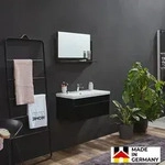 HOME DELUXE - Badm&ouml;bel-Set - WANGEROOGE BIG Schwarz - Medium - inkl....
