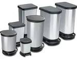 Treteimer 40 l PASO, Farbe:IML Silber