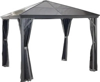 Sojag F5.1.00010.0, Sojag Aluminium Pavillon Verona aus Metall Gartenpavillon