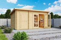 Lasita Maja L4.1.00097.0, Lasita Maja Flachdach Gartenhaus Belmont aus Holz