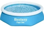Bestway&reg; Fast SetTM Aufstellpool ohne Pumpe &Oslash; 244 x 61 cm, blau, rund -...
