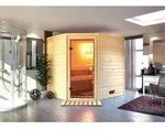 Karibu Sauna Innensauna Elea Eckeinstieg ohne Zubeh&ouml;r 196x169x187 cm ohne