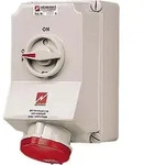 MENNEKES 5959A, 5P, Schrauben, Rot, Wei&szlig;, Kunststoff, IP44, 400 V - Rot/Wei&szlig;