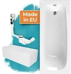 Calmwaters&reg; Badewanne Komplettset 180x80 cm mit Wannentr&auml;ger &...