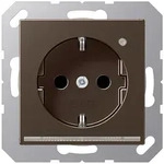 Jung A1520-OMOLNW SCHUKO-Steckdose mit LED-Licht - Braun