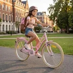 Actionbikes Kinderfahrrad Retrostar 24 Zoll | Kinder Fahrrad - V-Brake Bremsen -