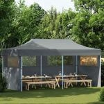 vidaXL Pop-Up Partyzelt mit Seitenw&auml;nden Faltbar 3 x 6 m Anthrazit