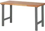 STIER Werktisch Premium, 1500x700x840 mm, aus Stahl und Buchenholz, umweltfreundlich