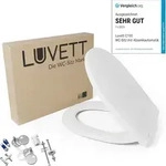 LUVETT&reg; WC-Sitz Absenkautomatik C100 oval universell Toilettendeckel wei&szlig; -...