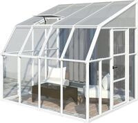Rion Kunststoff Anlehngew&auml;chshaus Sun Room 44 Wei&szlig; 260x258x266 cm