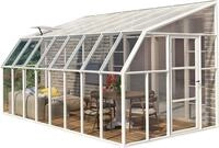 Rion Kunststoff Anlehngew&auml;chshaus Sun Room 48 Wei&szlig; 508x258x266 cm
