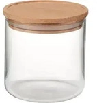 EVA Vorratsglas mit Holzdeckel 0,4 Liter
