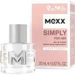Mexx Simply for Her Eau de Toilette frischer blumig-eleganter Damenduft Glasflakon 20