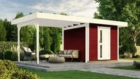 Weka Softline Kingston 172 B Gr. 2, schwedenrot, B x T x H 575 x 375 x 226 Wei&szlig;