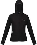 Regatta Softshelljacke Damen Arec III mit Kapuze, Farbe:Schwarz, Gr&ouml;&szlig;e:42 - Schwarz