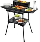 Unold 58565 Vario Barbecue-Grill - Tisch- und Standgrill, Schwarz, 1.600 W,