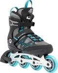 K2 Skates ALEXIS 80 ALU Inline Skates Damen grau - cyan Gr&ouml;&szlig;e EU: 40