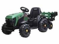 Ride-on Traktor Super Load mit Anhänger grün 12V