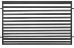 Polbram Zaunfeld Leni 120 200 x 120 cm, RAL-Farbe 7016 - Grau