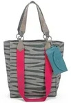 Fritzi aus Preu&szlig;en Schultertasche Handtasche Canvas Izzy02 Tote Zebra Wild...