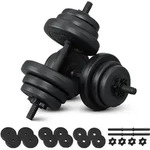 ArtSport 2er Hantelset 20kg - Kurzhantel Set mit 2 Kurzhanteln - 12 Gewichte -