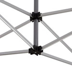 TOOLPORT 3x3m Aluminium Faltpavillon, inkl. 4 Seitenteile, dunkelblau - Blau