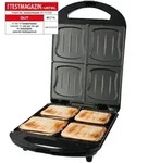 Emerio Sandwichmaker XXL &ndash; f&uuml;r 4 Sandwiches &ndash; PFAS-frei &ndash; 1300 W &ndash;...