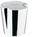 Grohe Costa Griff Metall 1/2 ́ ́, Markierung blau chrom - 45258000 - Schwarz