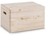 Zeller Allzweckkiste m. Deckel, Kiefer 40x30x24 - Beige